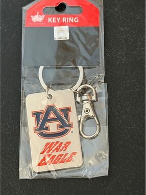 Auburn Tigers War Eagle Metal Keychain NCAA Fan Accessory